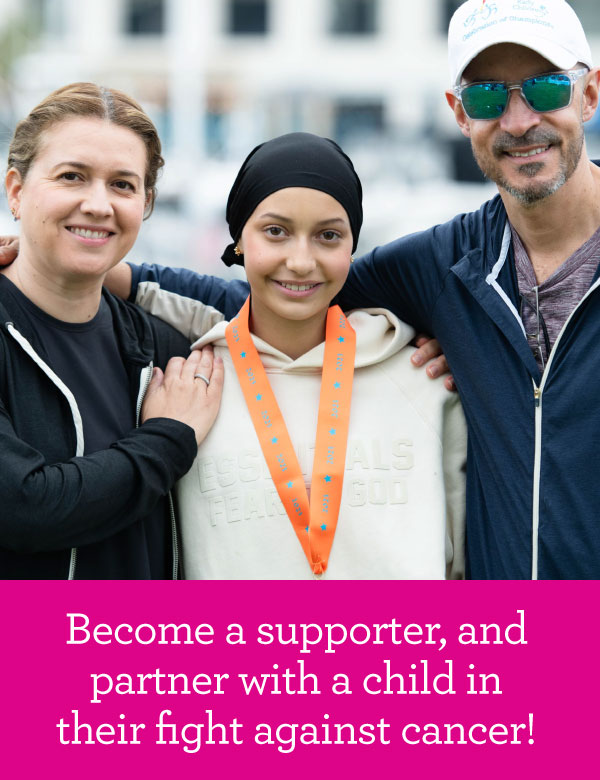 Become a supporter, and partner with a child in their fight